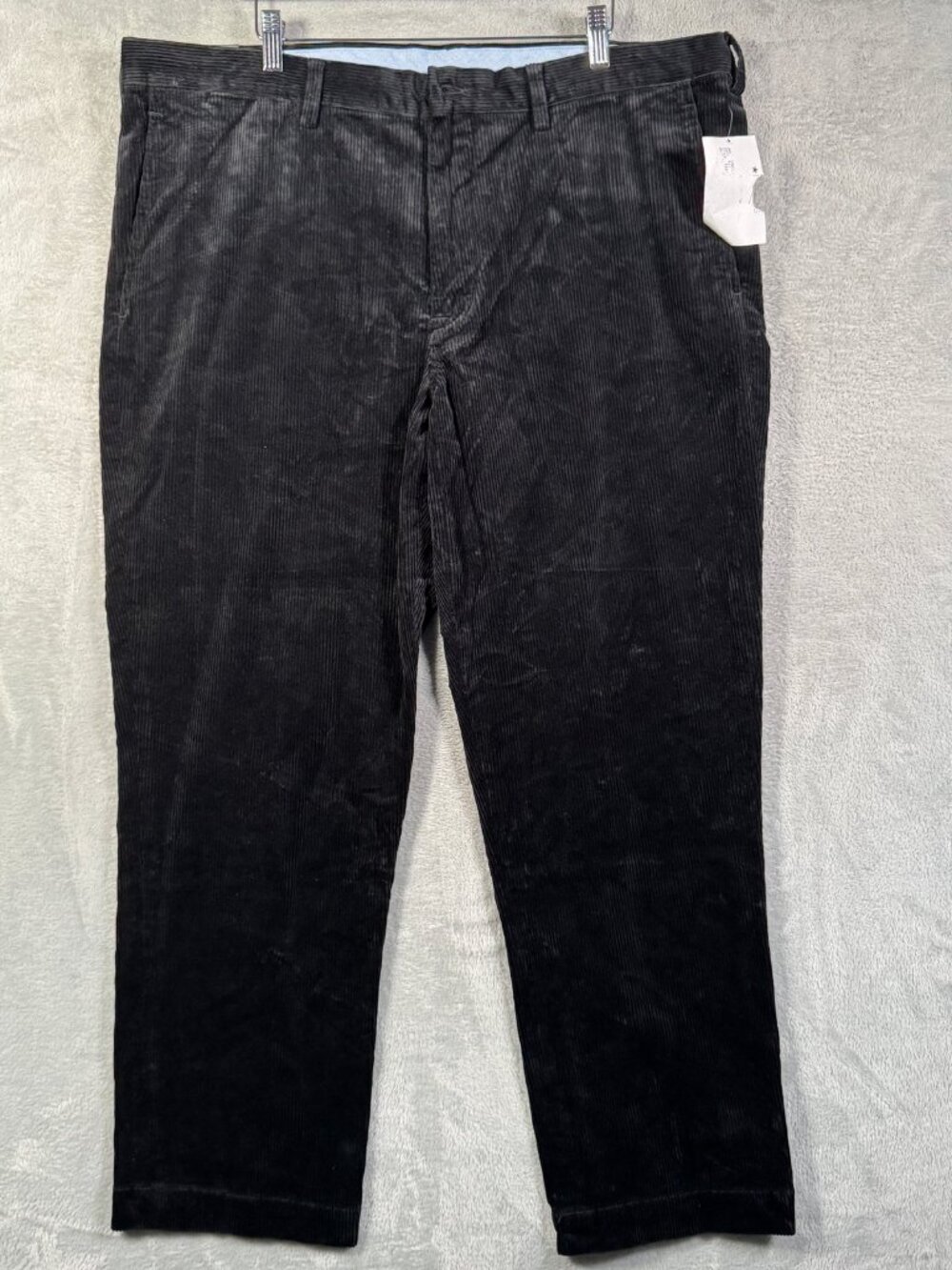 Polo Ralph Lauren Pants Mens 40x30 Black Bedford Corduroy Stretch *FLAW
